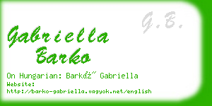 gabriella barko business card